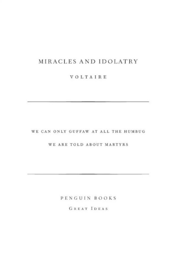 Miracles and Idolatry